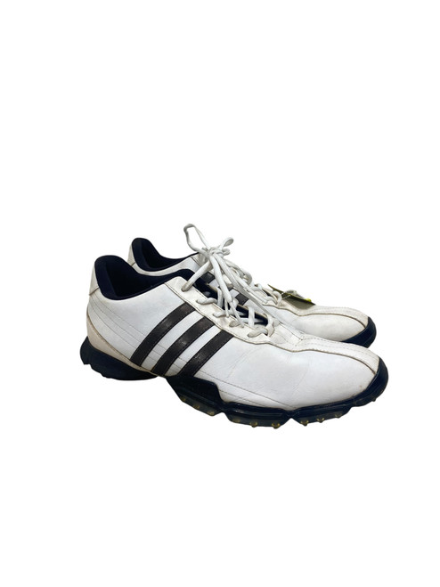 Vist Large View of Product Image Which is Used Adidas Mens Golf Shoes White Senior 10