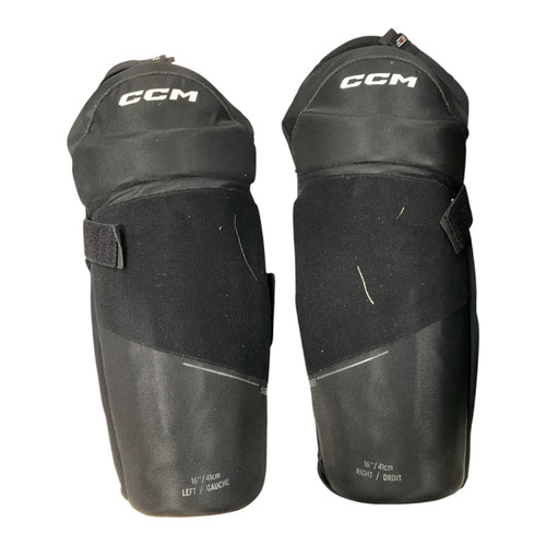Vist Large View of Product Image Which is Used CCM REF SHINS Senior Shin Guards Black 16"