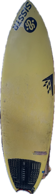 Vist Large View of Product Image Which is Used FireWire MACHADO MOONBEAM Surfboard Yellow 5Ft 4In