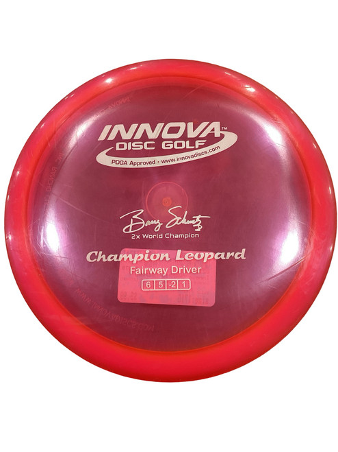 Vist Large View of Product Image Which is Used Innova CHAMPIO LEOPARD Disc Golf Driver Pink 171g