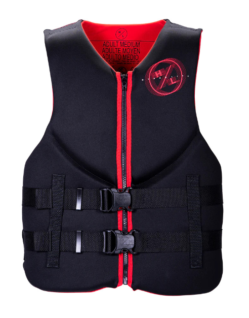 Vist Large View of Product Image Which is New INDY MENS HRM NEO VEST LG BLK/RED