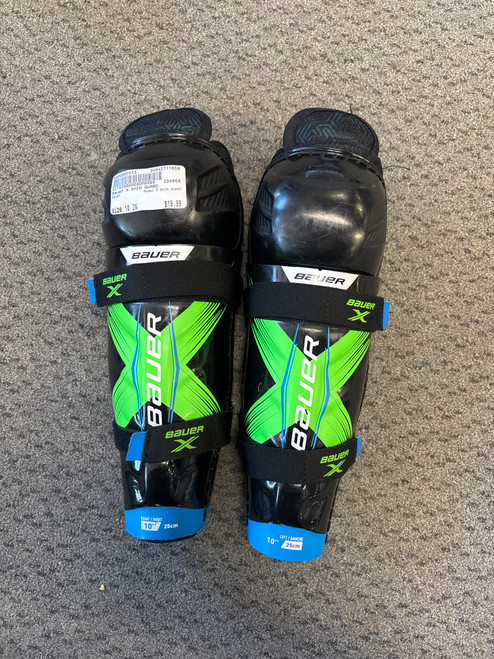 Vist Large View of Product Image Which is Used Bauer X SHIN GUARD Youth Shin Guards None 10"
