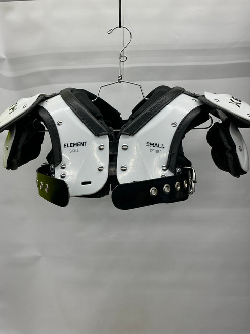 Vist Large View of Product Image Which is Used Xenith ELEMENT SKILL FB Shoulder Pads White SM