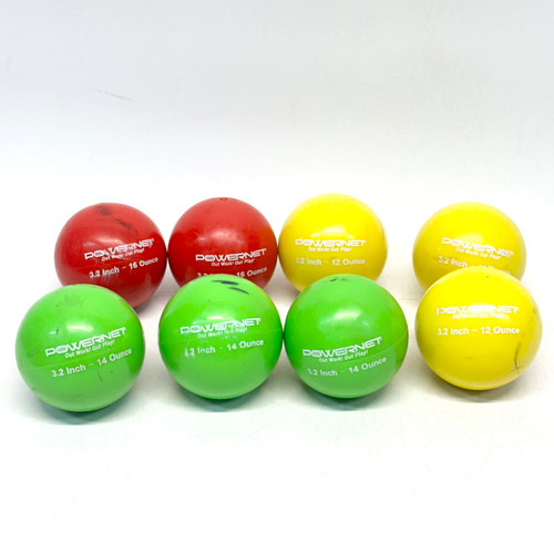 Vist Large View of Product Image Which is Used Powernet 8 3.2IN WEIGHTED BALLS BB/SB Training Aid