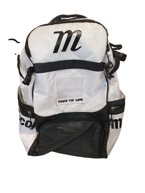 Vist Large View of Product Image Which is Used Marucci BAT BACKPACK BB/SB Player Backpack White