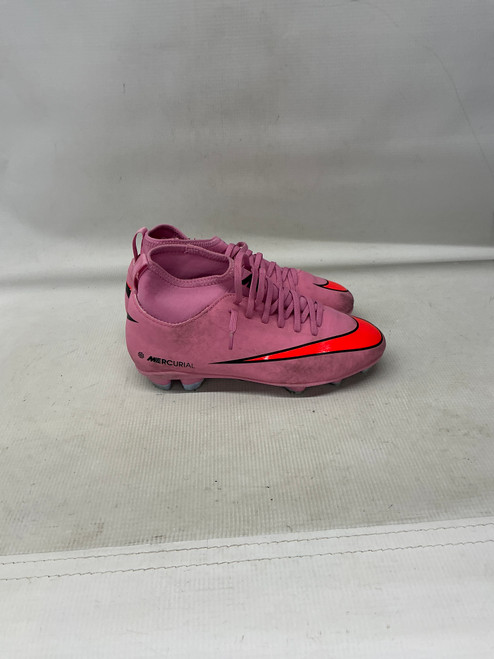 Vist Large View of Product Image Which is Used Nike MERCURIAL SUPERFLY 10 ACADEMY Soccer Cleats Pink Junior 02.5