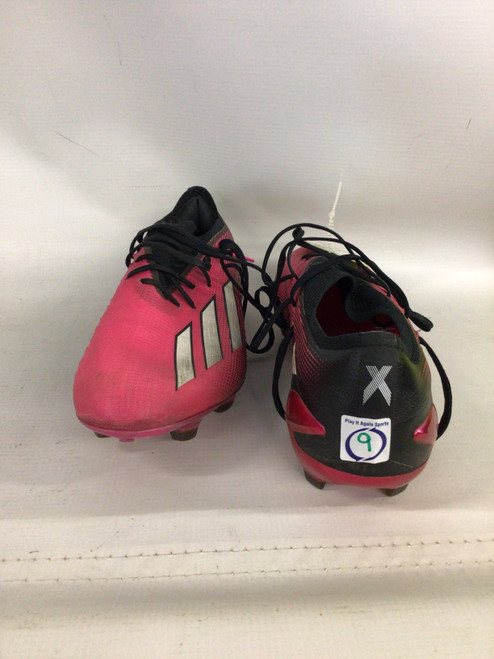 Vist Large View of Product Image Which is Used Adidas Soccer Cleats Pink Senior 9
