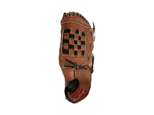 Vist Large View of Product Image Which is Used Rawlings RSE44 BB/SB Glove RH Throw Brown 12"