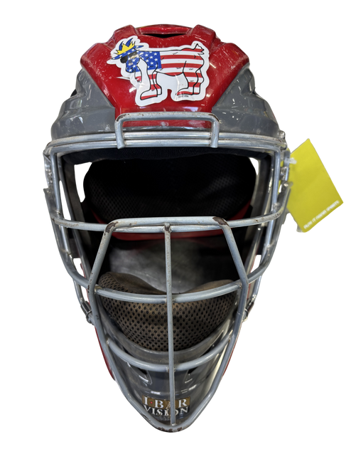 Vist Large View of Product Image Which is Used All-Star MVP-2500 Catchers Helmet w/Mask Red MD