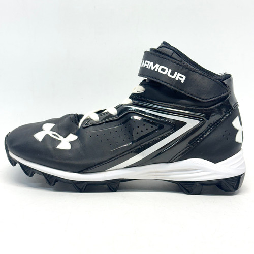 Vist Large View of Product Image Which is Used Under Armour CRUSHER RM Jr FB Cleats Black Junior 03.5