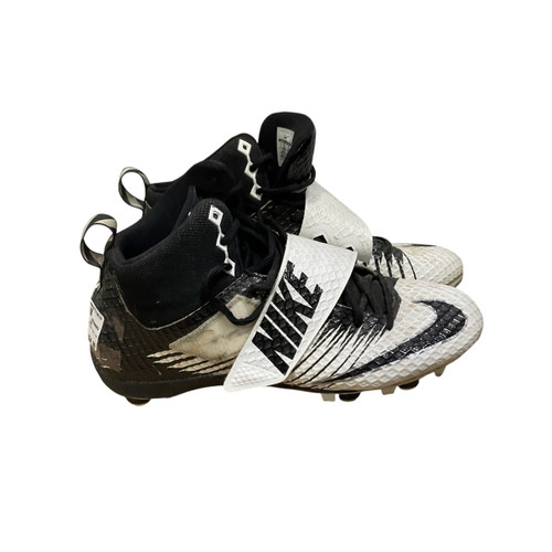 Vist Large View of Product Image Which is Used Nike STRIKE PRO SZ 10 BB/SB Cleats Black And White Senior 10