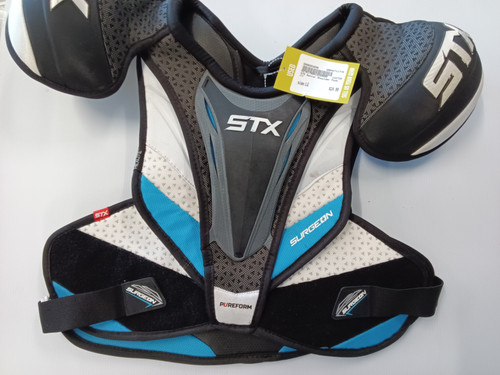 Vist Large View of Product Image Which is Used STX Senior Shoulder Pads LG