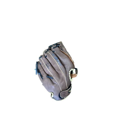 Vist Large View of Product Image Which is Used Mizuno GPP1100Y3 BB/SB Glove RH Throw Brown 11"