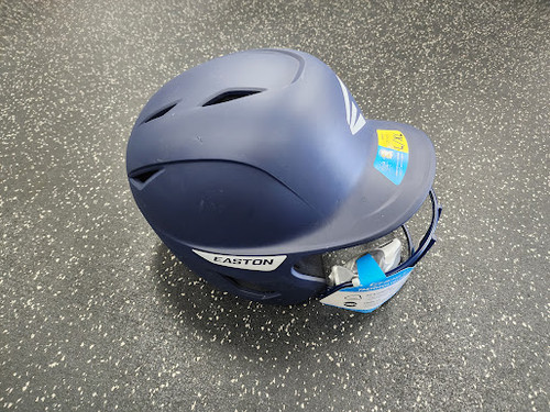Vist Large View of Product Image Which is Used Easton GHOST Batting Helmet w/Mask Navy Blue L/XL