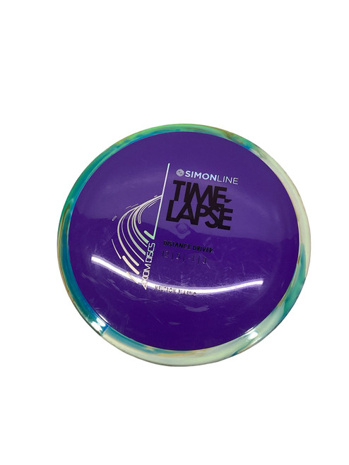 Vist Large View of Product Image Which is Used Axiom TIME LAPSE Disc Golf Driver Purple