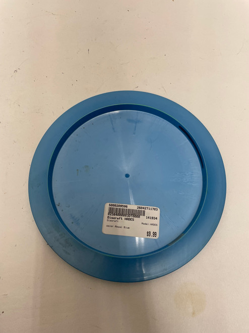 Vist Large View of Product Image Which is Used Discraft HADES Disc Golf Driver Royal Blue