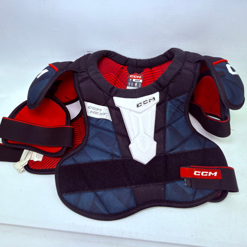 Vist Large View of Product Image Which is Used CCM NEXT Junior Shoulder Pads MD
