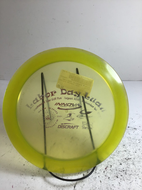 Vist Large View of Product Image Which is Used Innova CHAMPION XCALIBER Disc Golf Driver Yellow 175g