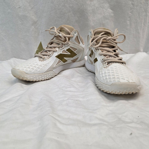 Vist Large View of Product Image Which is Used New Balance S01 TURF BB/SB Cleats White Senior 7