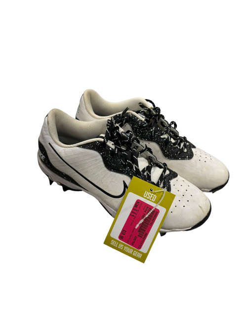 Vist Large View of Product Image Which is Used Nike FASTFLEX BB/SB Cleats White And Black Senior 6.5