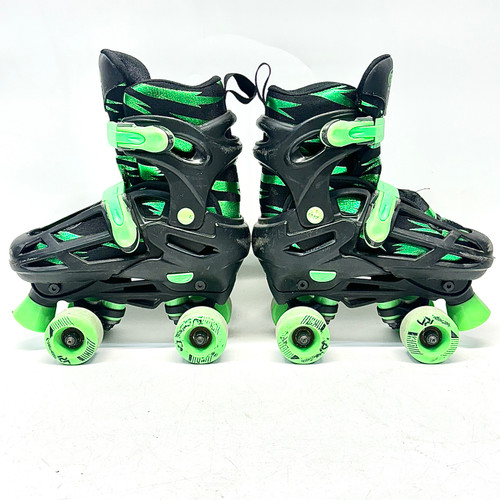 Vist Large View of Product Image Which is Used RollerDerby ADJUSTABLE 3-6 Junior Roller Quad Skates Black Adjustable