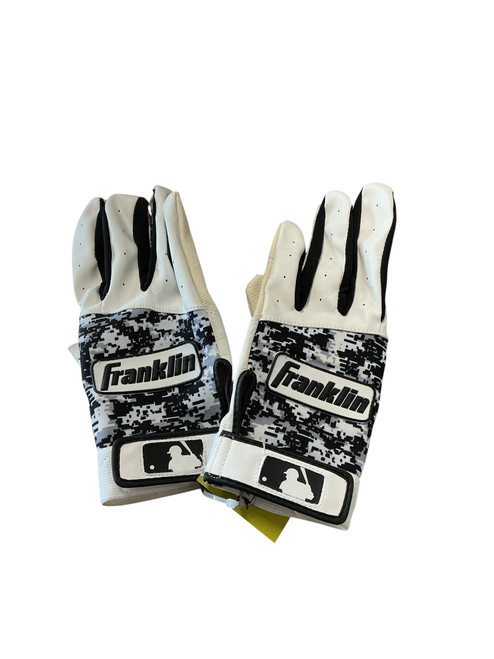 Vist Large View of Product Image Which is Used Franklin BB/SB Batting Gloves Black XL