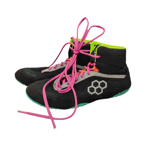 Vist Large View of Product Image Which is Used Rudis ALPHA Wrestling Shoes Black Senior 9