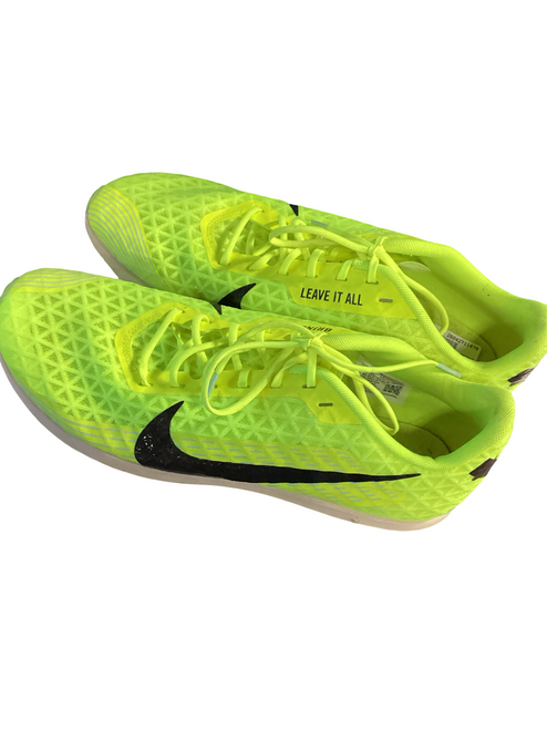 Vist Large View of Product Image Which is Used Nike Track & Field Cleats Adult Neon Green Senior 11.5
