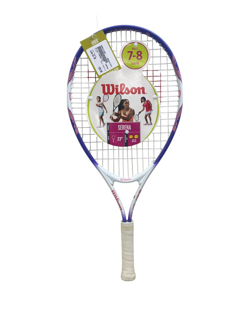 Vist Large View of Product Image Which is Used Wilson SERENA 23 Girls Tennis Racquet Purple 23"