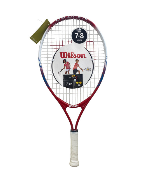 Vist Large View of Product Image Which is Used Wilson US OPEN 23 Junior Tennis Racquet Red 23"