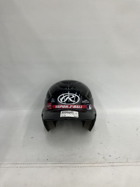 Vist Large View of Product Image Which is Used Rawlings VAPOR T-BALL Batting Helmet No Mask Black XS