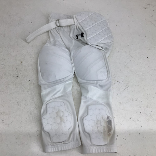 Vist Large View of Product Image Which is Used Under Armour YOUTH SM INTEGRATED PANT Youth FB Integrated Pants White SM