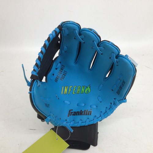 Vist Large View of Product Image Which is Used Franklin INFERNO 9 IN RHT BB GLOVE BB/SB Glove RH Throw Black 9"