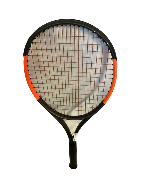 Vist Large View of Product Image Which is Used Wilson BURN 100 Adult Tennis Racquet Grey 4 1/4"