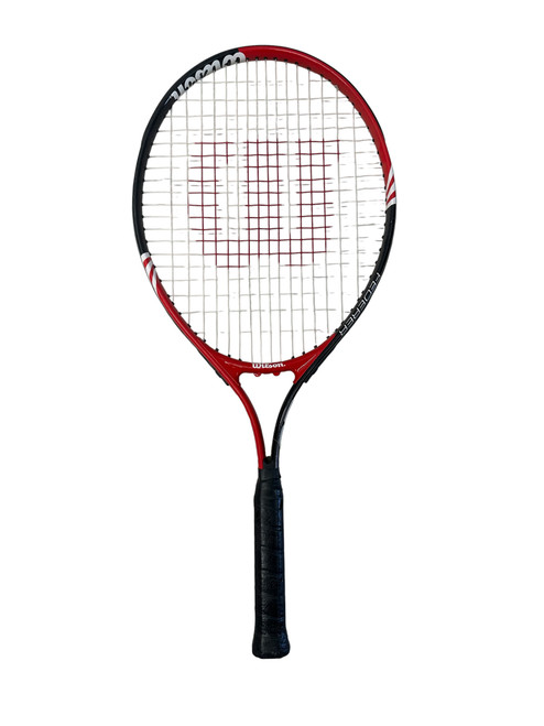 Vist Large View of Product Image Which is Used Wilson FEDERER 25 Junior Tennis Racquet Red 25"