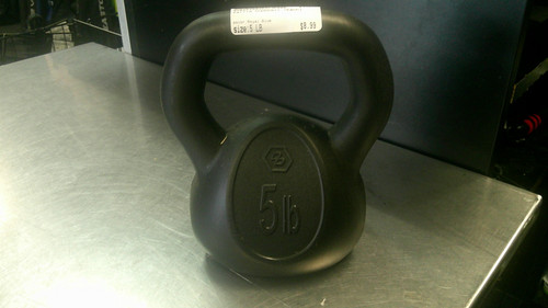 Vist Large View of Product Image Which is Used Kettle Dumbbell (Each) Royal Blue 5 lb