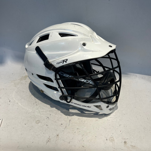 Vist Large View of Product Image Which is Used Cascade CPV-R WHITE Lacrosse Helmet White One Size