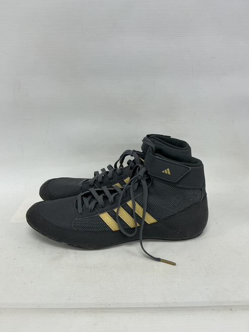 Vist Large View of Product Image Which is (New) Adidas HVC Wrestling Shoes Dark Grey Senior 10