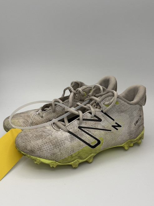 Vist Large View of Product Image Which is Used New Balance LAX Cleats Boys White Junior 04