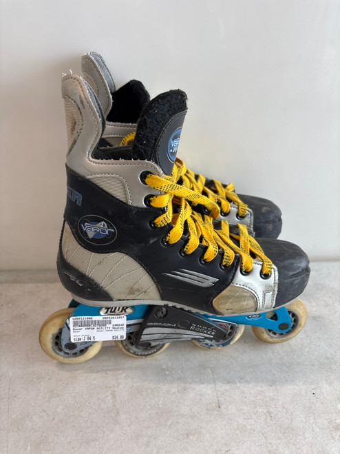 Vist Large View of Product Image Which is Used Bauer VAPOR AGILITY Junior Rec Fitness Skates Black Junior 04.5