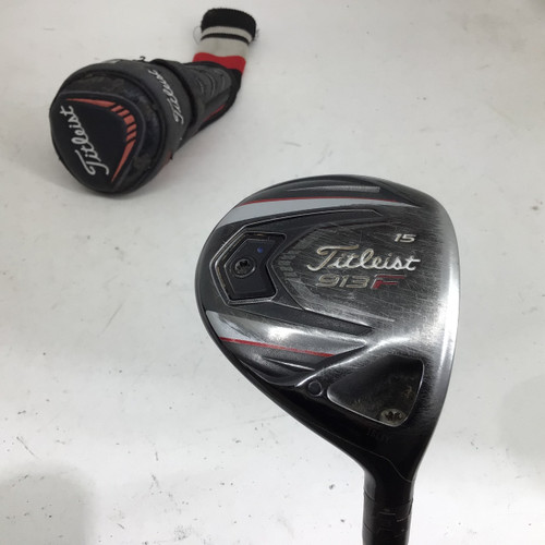 Vist Large View of Product Image Which is Used Titleist 913F 15 DEG RH S FLEX Mens Fairway Wood RH 3 Wood