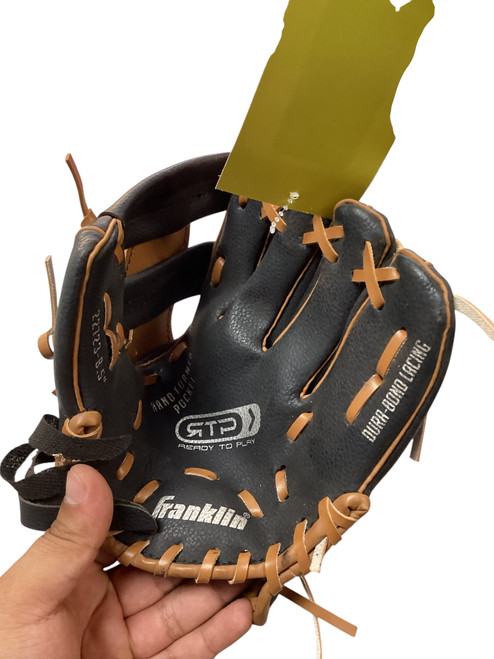 Vist Large View of Product Image Which is Used Franklin 8.5 READY TO PLAY BB/SB Glove RH Throw Black 8"