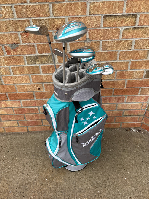Vist Large View of Product Image Which is Used Tour Edge LADY EDGE Womens Package Set LH Carolina Blue 10 Piece (new= $750)