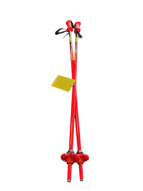 Vist Large View of Product Image Which is Used LEKI RIDER Boys DH Ski Pole Red 95 cm / 38 in