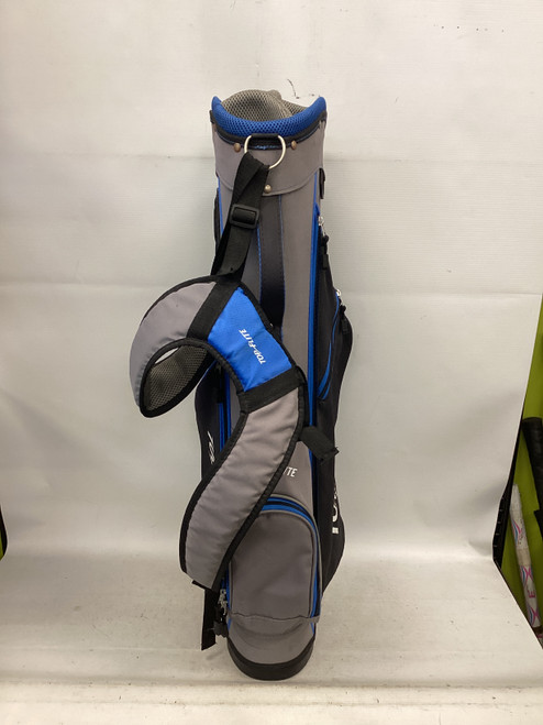 Vist Large View of Product Image Which is Used Top Flite 5 SLOT STAND BAG Jr Stand Bag Royal Blue And Grey