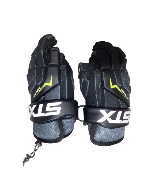 Vist Large View of Product Image Which is Used STX STALLION Lacrosse Gloves Junior Black SM
