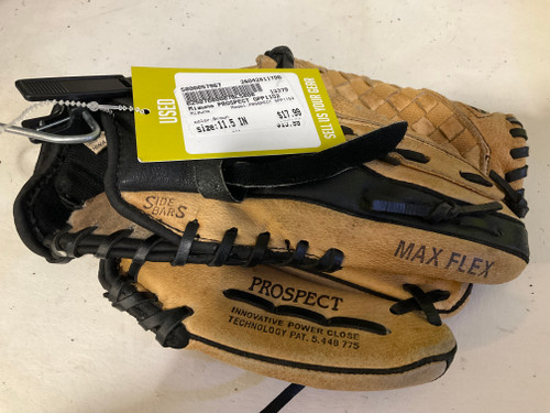 Vist Large View of Product Image Which is Used Mizuno PROSPECT GPP1152 BB/SB Glove RH Throw Brown 11 1/2"