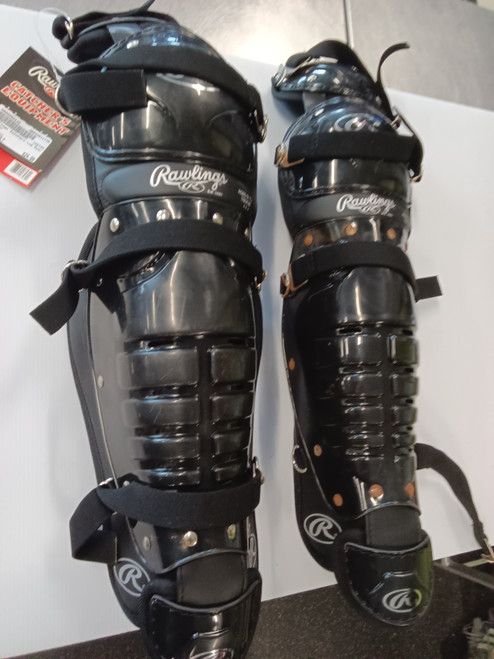 Vist Large View of Product Image Which is Used Diamond Catchers Leg Guards Black Adult
