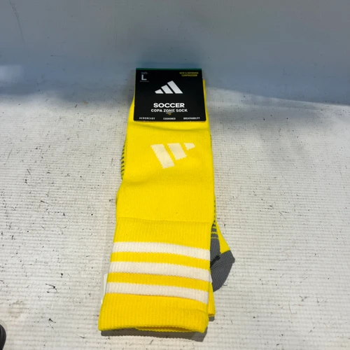 Vist Large View of Product Image Which is Used Adidas COPA YELLOW Soccer Socks Yellow LG