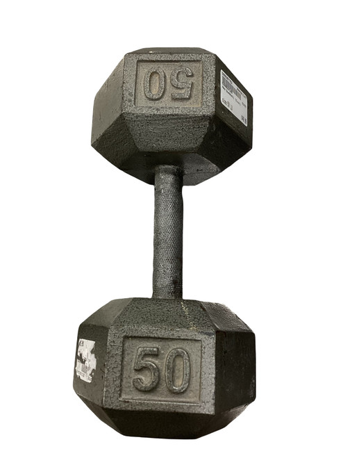 Vist Large View of Product Image Which is Used Hex Dumbbell (Each) 50 lb